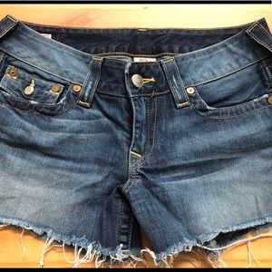 True Religion cut off shorts